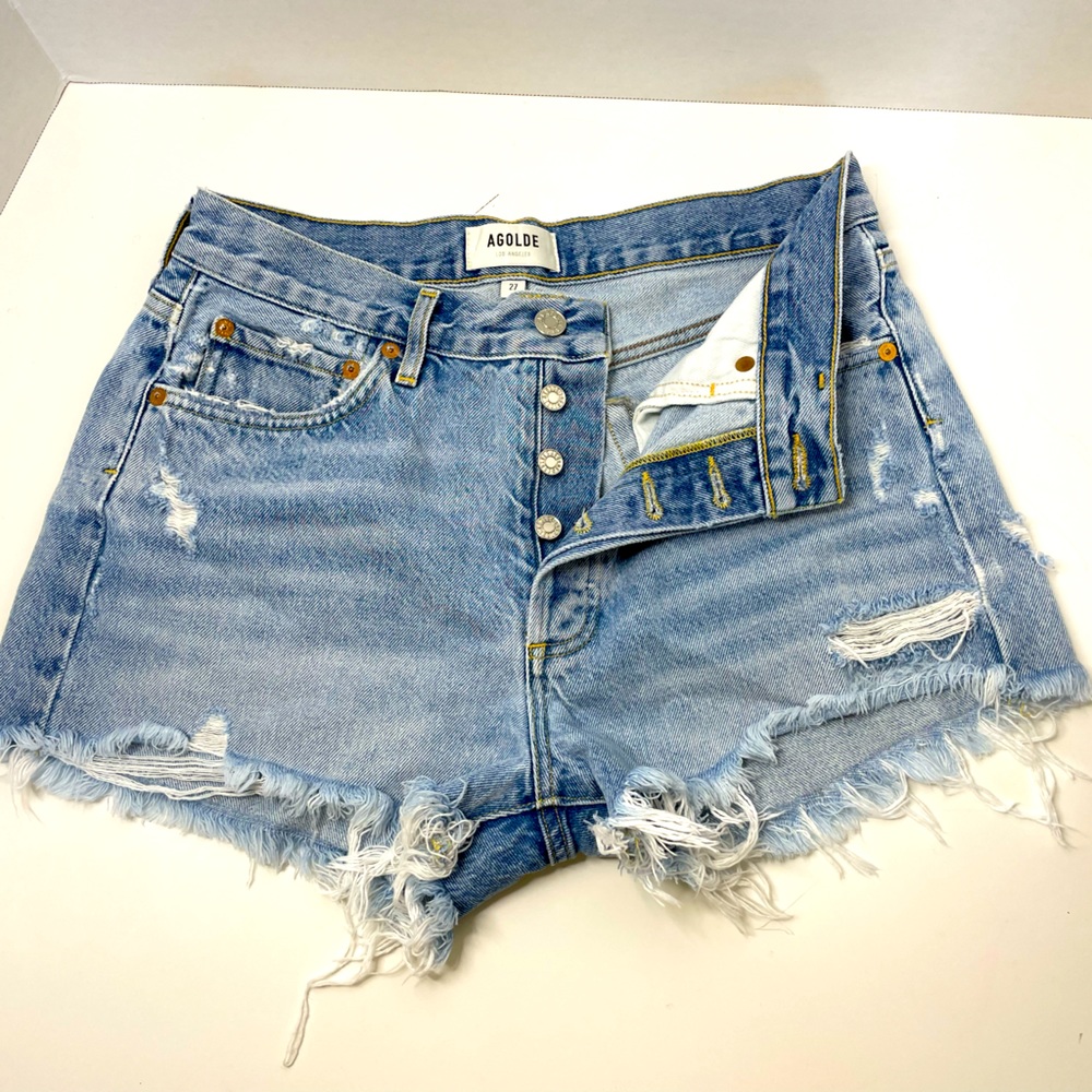 AGOLDE Parker Vintage Cut Off Short in Swapmeet color -